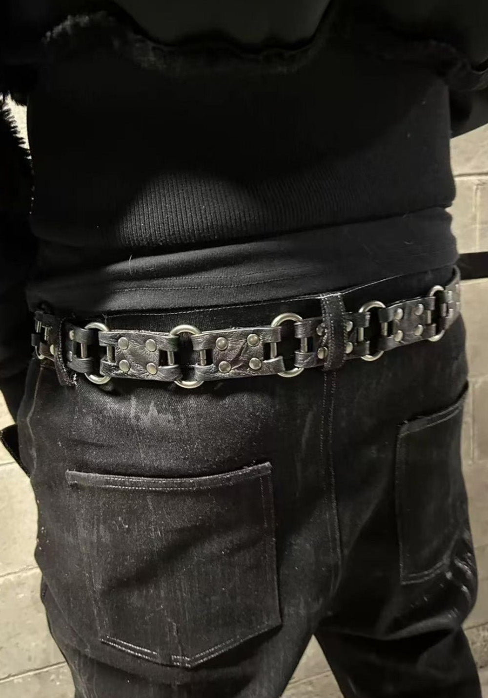 Disark│Crinkled Textured Sheepskin Belt - PSYLOS 1, Disark│Crinkled Textured Sheepskin Belt, Belt, Disark, PSYLOS 1